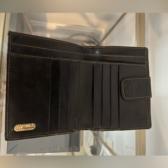 Fendi Vintage Pequin Stripe Bi-Fold Wallet - Picture 3 of 9